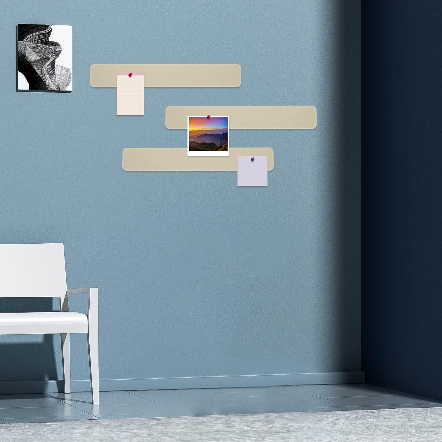 Bulletin Board Cork Board Cork Boards for Walls Cork Board for Office Pin Board Bulletin Boards for Walls (Brown)