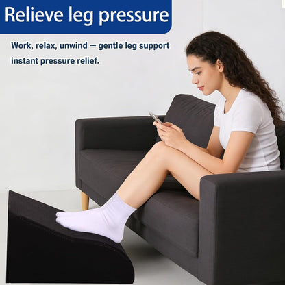 Foot Rest for Under Desk at Work, Ergonomic Under Desk Footrest with Washable Cover for Office, Home & Gaming Leg Elevation Pillow Blue