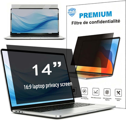 Laptop Privacy Screen 16.1 inch 16:9, 26° Anti Peeping Removable Anti Glare Blue Light Filter Compatible with All 16.1” 16:9 Laptops Portable Monitors