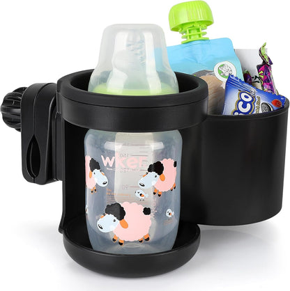 Accmor Stroller Cup Holder, Universal Cup Holder for Uppababy Nuna Doona Strollers, Bottle Drinks Holder for Wheelchair, Walker, Bike, Scooter