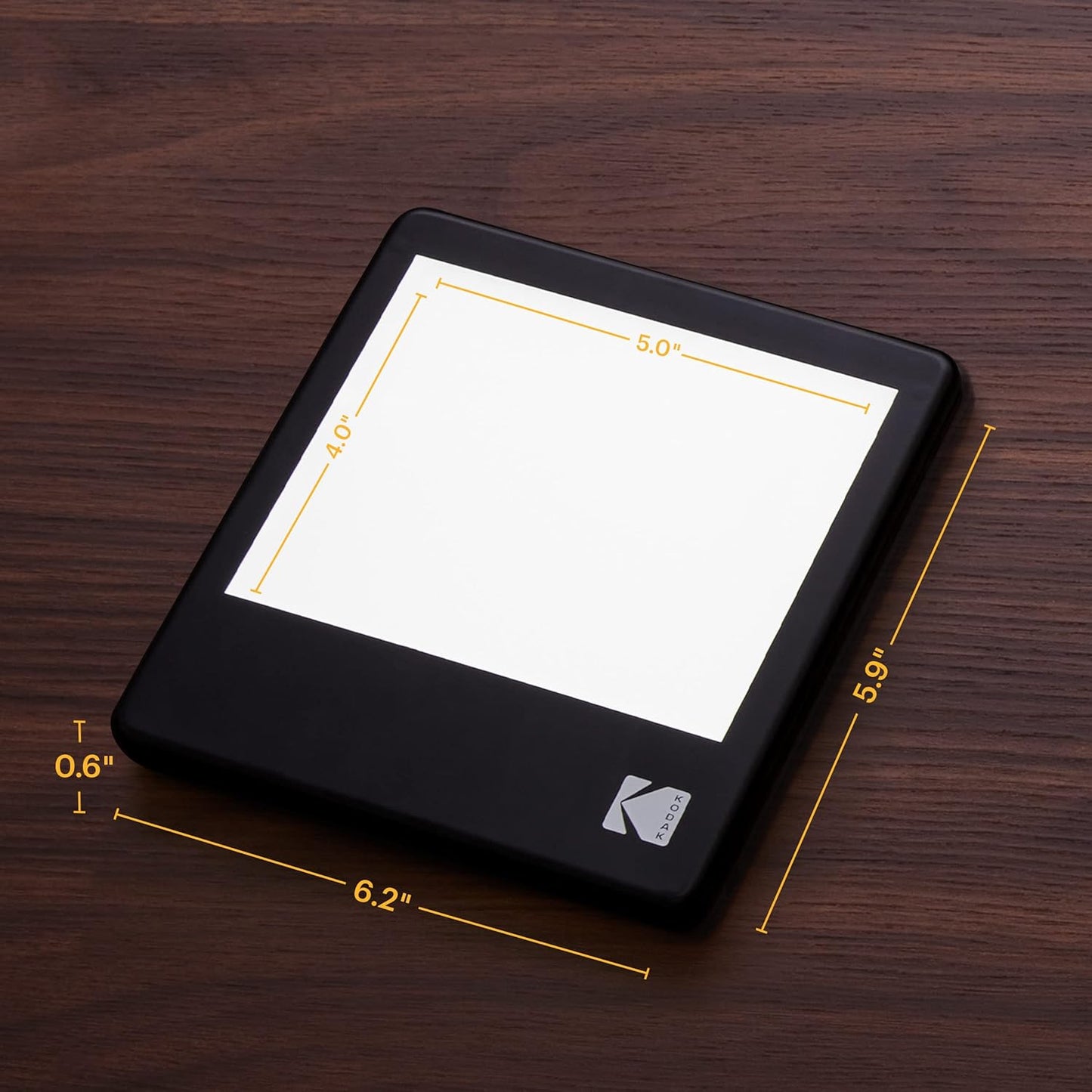 KODAK LED Light Box - 8" x 6", USB/AAA Battery Powered - Slide Viewer & Film Scanning - Flicker-Free Light Pad & Tracing Pad for Drawing - Glare-Free LED Illumination for Product Photography