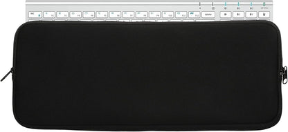 kwmobile Neoprene Case Compatible with iClever BK10 Wireless - Case for Keyboard Soft Travel Sleeve - Black