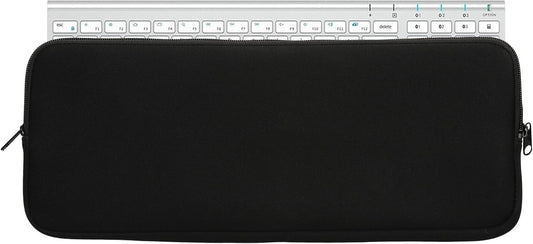 kwmobile Neoprene Case Compatible with iClever BK10 Wireless - Case for Keyboard Soft Travel Sleeve - Black