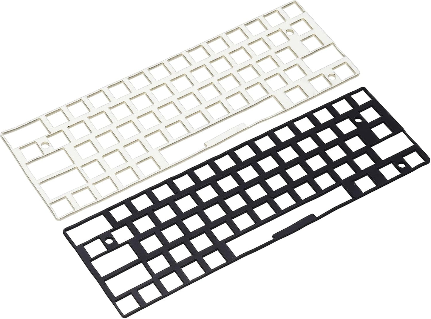 PATIKIL 5 x 17 Inch Keyboard Foam, 2Pcs 104/108 Layout Keyboard Sound Dampening Foam Pad Gasket Switches Dampener for Mechanical Key Boards, Black/White