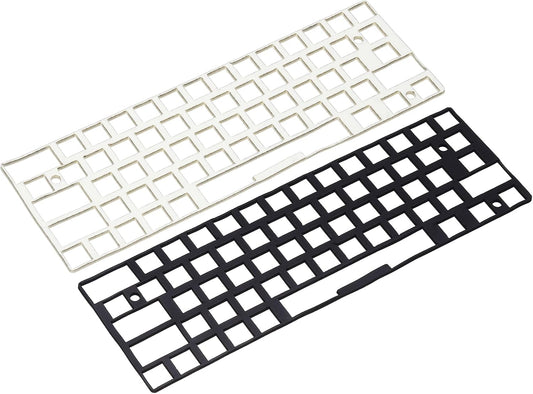 PATIKIL 5 x 17 Inch Keyboard Foam, 2Pcs 104/108 Layout Keyboard Sound Dampening Foam Pad Gasket Switches Dampener for Mechanical Key Boards, Black/White