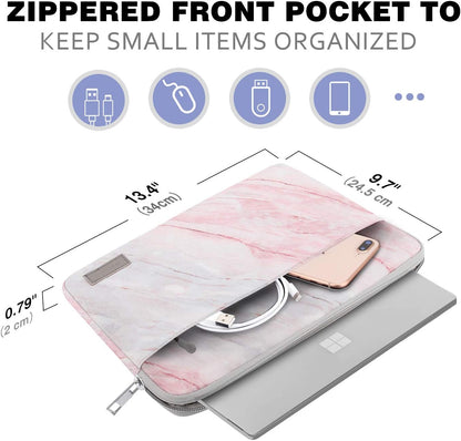 MoKo 9-11 Inch Tablet Sleeve Bag Carrying Case Fits iPad Pro 11 M5/Air M3, iPad A16 2025, i-Pad 10th 10.9, i-Pad 9/8/7th Gen 10.2, iPadAir 5/4th 10.9, Tab S8 11"/Tab A 10.1,Cloudy Pink