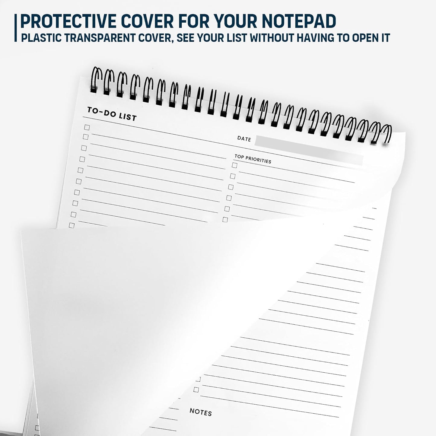 To Do List Notepad: With Multiple Functional Sections - Large Size 8.5x11" 52 Sheets - Tear Off Daily Planner Notebook - Task CheckList Organizer Agenda Pad for Work - Note, Plans, Goals, Grocery, and