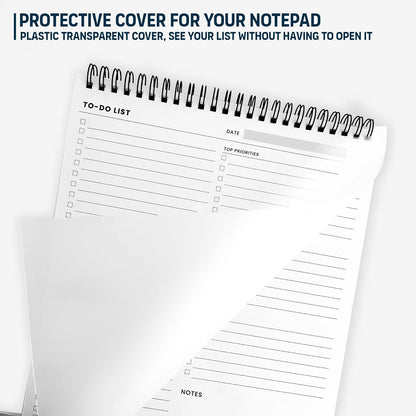 To Do List Notepad: With Multiple Functional Sections - Large Size 8.5x11" 52 Sheets - Tear Off Daily Planner Notebook - Task CheckList Organizer Agenda Pad for Work - Note, Plans, Goals, Grocery, and
