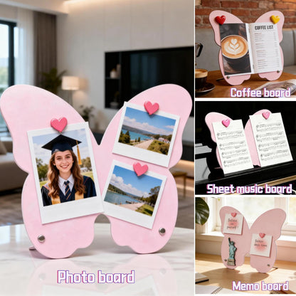 2 Pcs Magnetic Board, Black Magnet Message Board, 11"x7.8"Metal Magnetic Bulletin Board with 50pcs Memo Sheets and 8pcs Magnets, Magnet Display for Home, School, Kitchen, Office(Square,White)