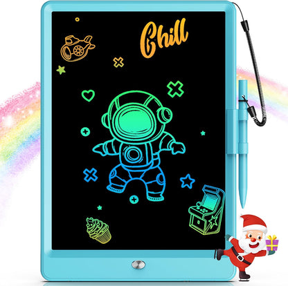 Bravokids 12 Inch LCD Writing Tablet for 3 Year Olds - Electronic Drawing Pad and Doodle Board as Educational Birthday Gifts for Girls and Boys (Pink)