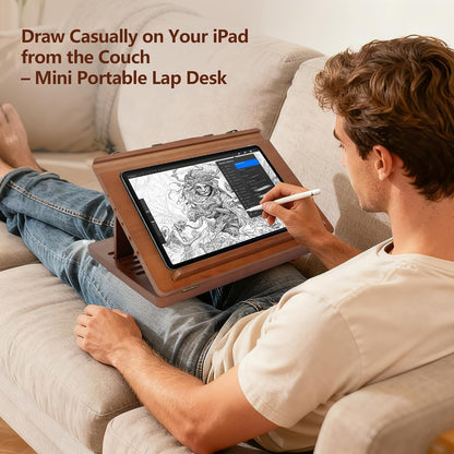 CEIJE Lightweight Drawing Easel for Artists – Portable Lap Drawing Stand for Small Canvases, Ideal for Sketching, Painting & Travel, Comfortable for Extended Use