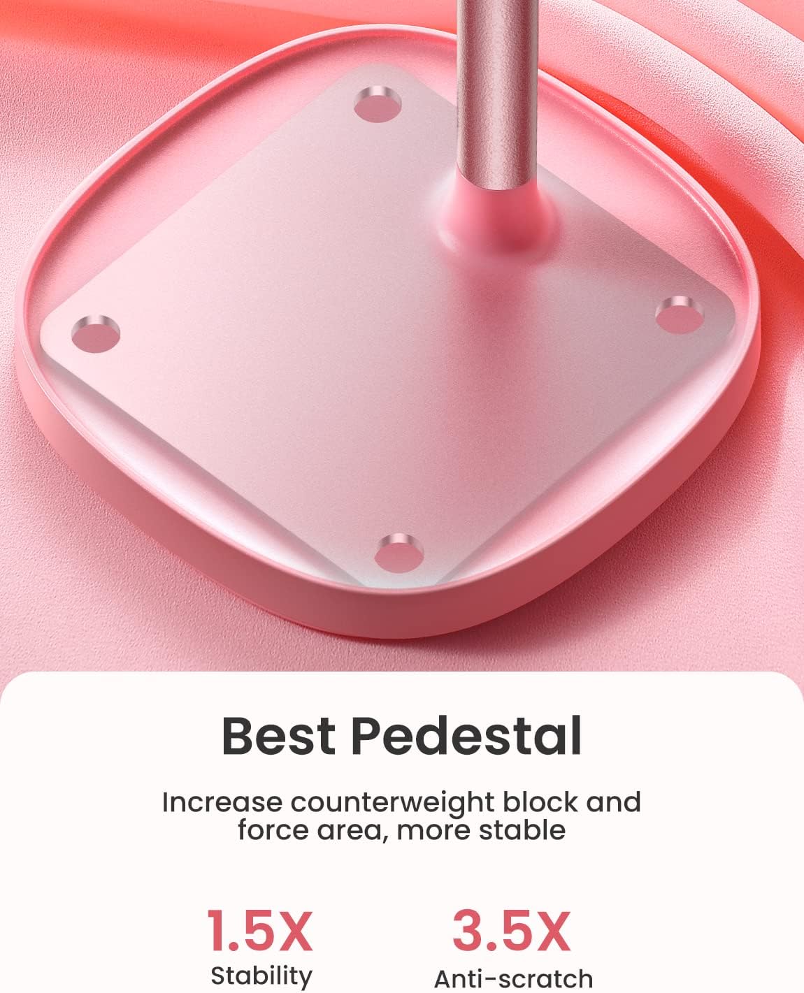 LISEN Cell Phone Stand Phone Holder for Desk Office Decor, Office Desk Accessories Women PC Gaming Essentials iPhone Stand Gadgets Men Gift for Father Fit OtterBox Case Switch iPad Air Tablet 4-10 in