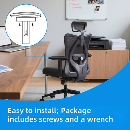 Office Chair Armrest Replacement, PU Arm Pads Caps, Fit to Most Chairs with 4" Mounting Hole Distance, 1 Pair