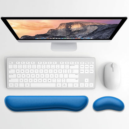 Dapesuom Enlarge Keyboard Wrist Rest, Memory Foam Keyboard Wrist Cushion for Computer Desk Mats Support, Pain Relief Ergonomic Mouse Pad Rests with Non-Slip Base for Gaming, Laptop, Radiant Orchid