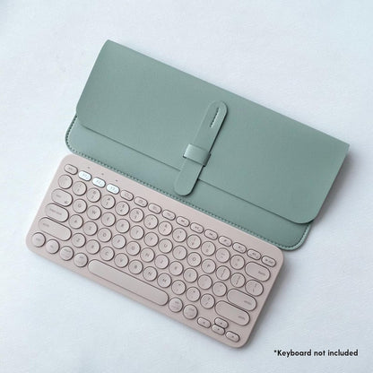 Keyboard Cover Sleeve Carrying Case PU Leathers for Wireless Keyboard Protective Bag Shockproof Case Replacement
