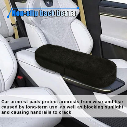 BDZMC 2PCS Car Seat Armrest Covers, Soft & Comfortable Office Chair Arm Pad, Anti-Scratch Car Armrest Cushion, Universal Car Armrest Pillow Protector Cover for Most Cars (Grey)