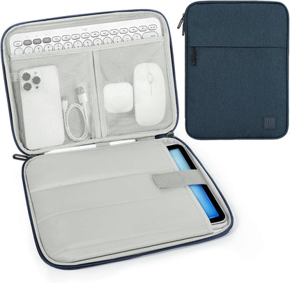 Dadanism 9-11 Inch Tablet Sleeve Padded Carrying Case for iPad (A16) 11th Gen 11", iPad 10th Gen 10.9", iPad Air M4/Pro M5 11", iPad Air 5/4, iPad 9/8/7th Gen, Galaxy Tab A11+ Plus 11", Blue