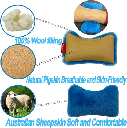 Vogana 1 Piece Mouse Soft Wrist Rest| Made from Suede and Mouse Support 100% Wool fillingr| for Computer, Laptop, PC Gaming Grey