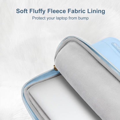 MOSISO Laptop Case 13.3 inch,13-13.3 inch Puffy Laptop Sleeve Compatible with MacBook Neo/Air 13.6 M5 M4 M3 M2 M1/Pro 13/14,HP Dell ASUS Lenovo,Polyester Horizontal Bag with Small Case, Sand