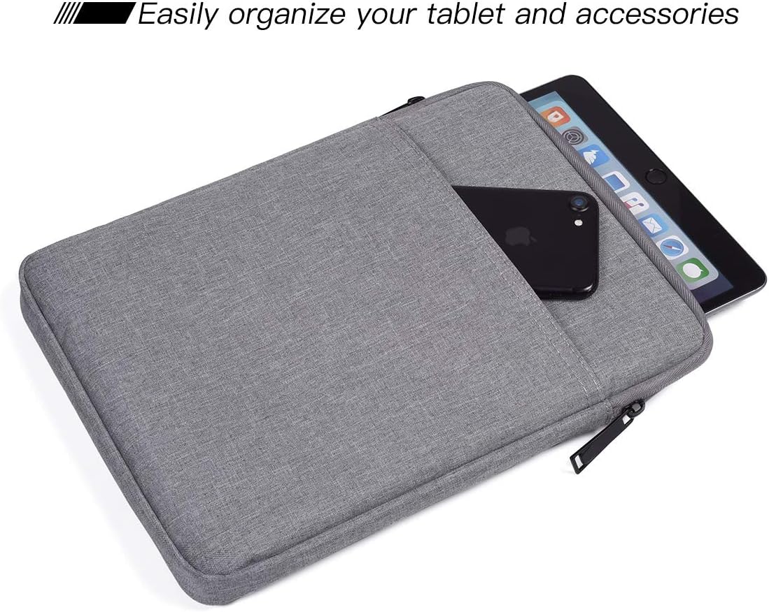 Tablet Sleeve for 2026 iPad A16, 11 inch iPad Air M4 M3 M2, Pro M5, Amazon Fire Max 11 Tablet/Kindle Fire HD 10/10 Plus, Galaxy Tab A9+ Plus Bag, Black