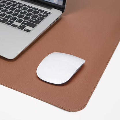 AFIING Large Desk Mat 47" x 17", Dual-Sided Natural Cork & PU Leather Desk Pad, Non-Slip Waterproof Mouse Pad for Office, Home & Gaming, Black