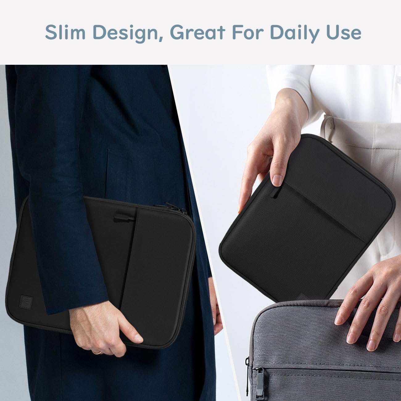 Dadanism 9-11 Inch Tablet Sleeve Padded Carrying Case for iPad (A16) 11th Gen 11", iPad 10th Gen 10.9", iPad Air M4/Pro M5 11", iPad Air 5/4, iPad 9/8/7th Gen, Galaxy Tab A11+ Plus 11", Blue
