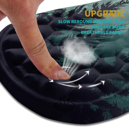 Hokafenle Ergonomic Mouse Pad Wrist Support, Wrist Rest Mousepad for Carpal Tunnel Pain Relief with Integrated Memory Foam Slope Massage Bulge (11.8x7.9 inch,Topographic Contour)