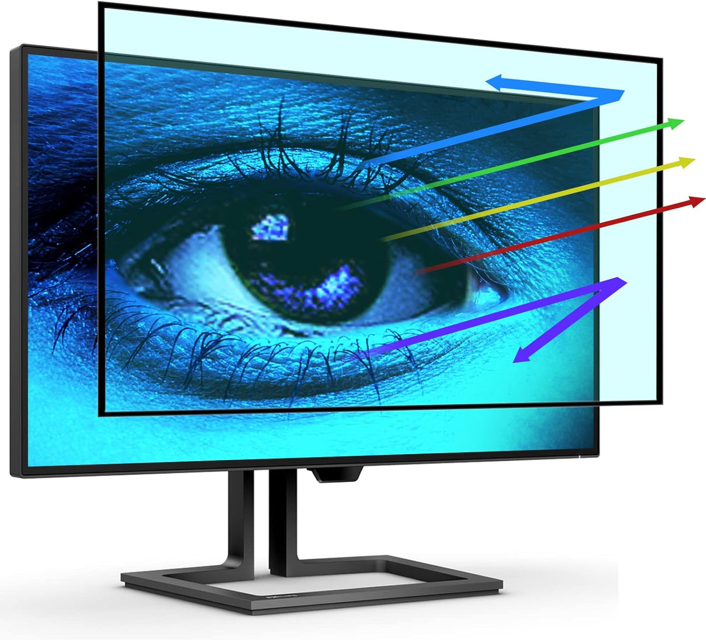 [2 Pack] 27 Inch Computer Privacy Screen , 16:9 Aspect Ratio Monitor Privacy Filter with Anti-Glare, Anti-Blue Light & Anti-Spy Protection, Removable Anti-Scratch Screen Protector for 27-Inch Widescreen Monitors