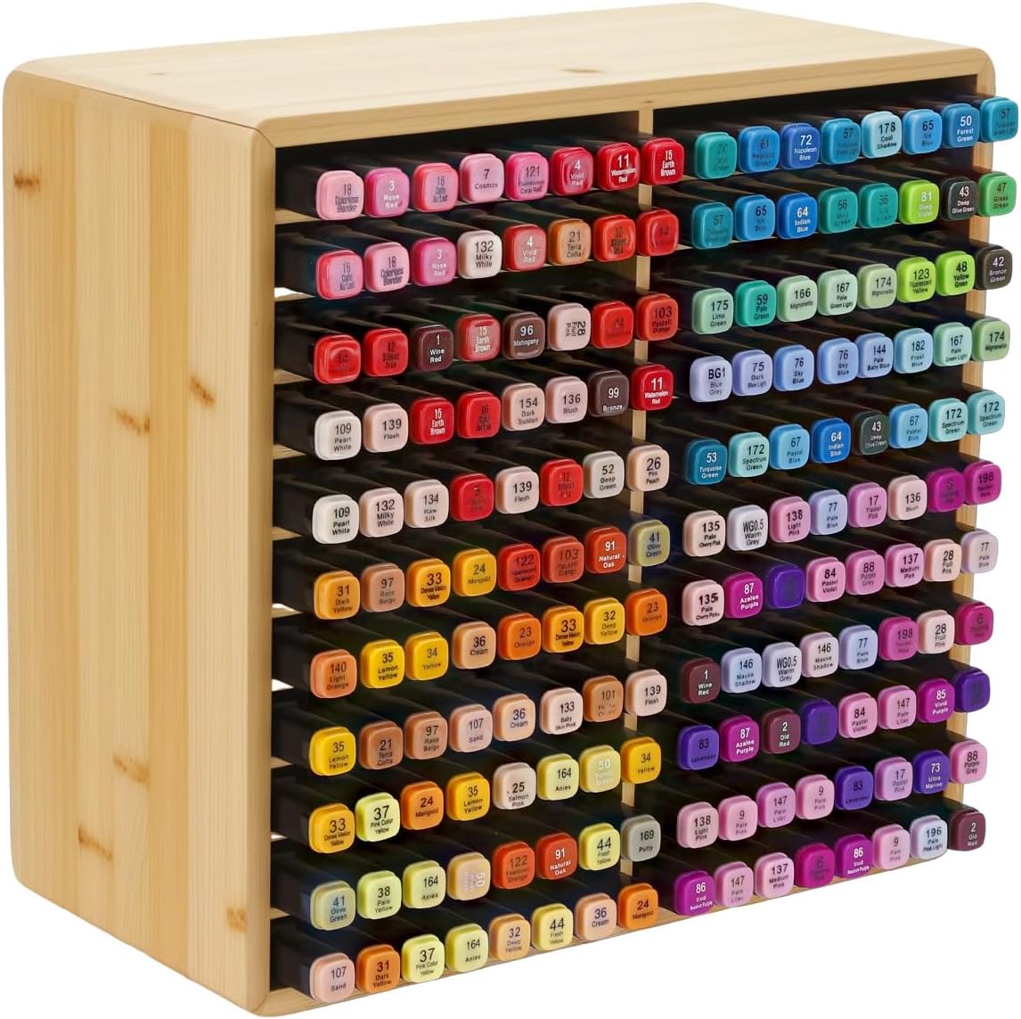 UCEC 300 Slot Marker Organizer Adjustable Markers Holder for Desk, Marker Storage Rack Pen Color Pencil Watercolour Brushes, Pen Case Markers Organizer for Artists for Studio, Classroom, Home Office
