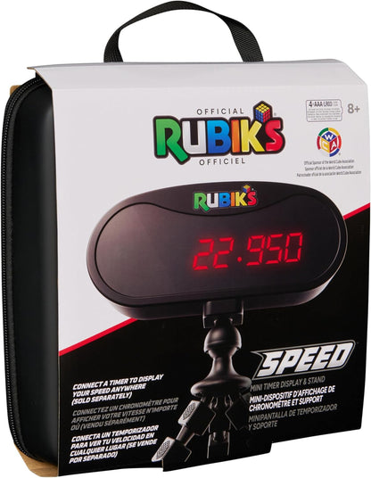 Rubik’s Cube, Timer Stand, Clear Display Device for WCA Speedcubers, Track Your Time to Solve Brain Teaser Puzzle for Adults, Problem-Solving Brain Teaser Fidget Toy for Kids, Ages 8 & Up