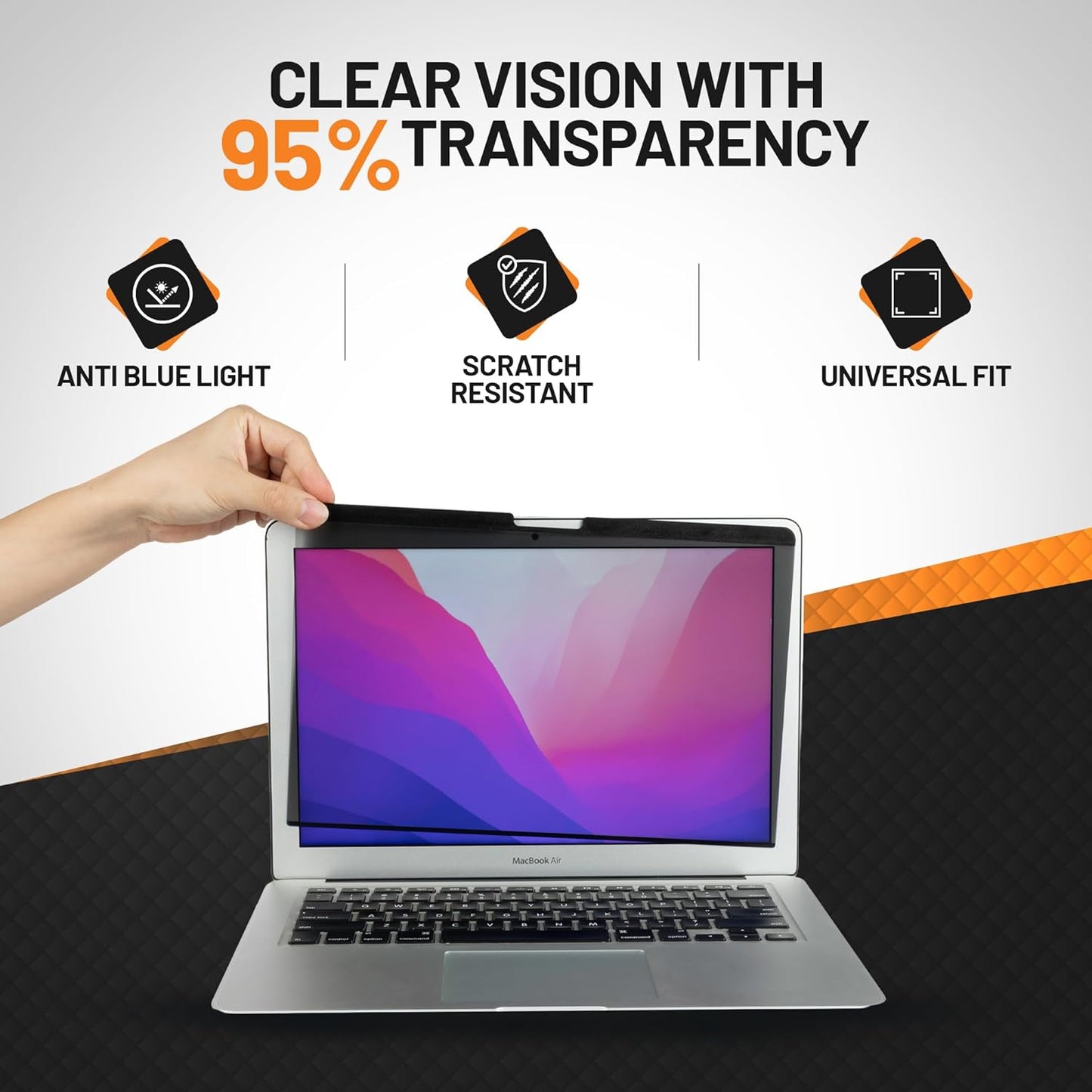 Privacy Screen Filter 15 Inch | MacBook 15 Inch M1 Privacy Filter | Magnetic Laptop Screen Protector | Anti Glare Blue Light Blocking Magnetic Guard | Matte Eye Protection