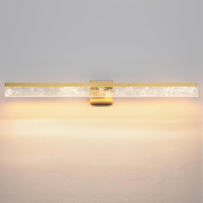 AIJIASI 39-Inch Brushed Gold Vanity Light Fixture, 28W Dimmable LED Modern Light Bar for Bathroom Mirror, Restroom, Bedroom (3000K)