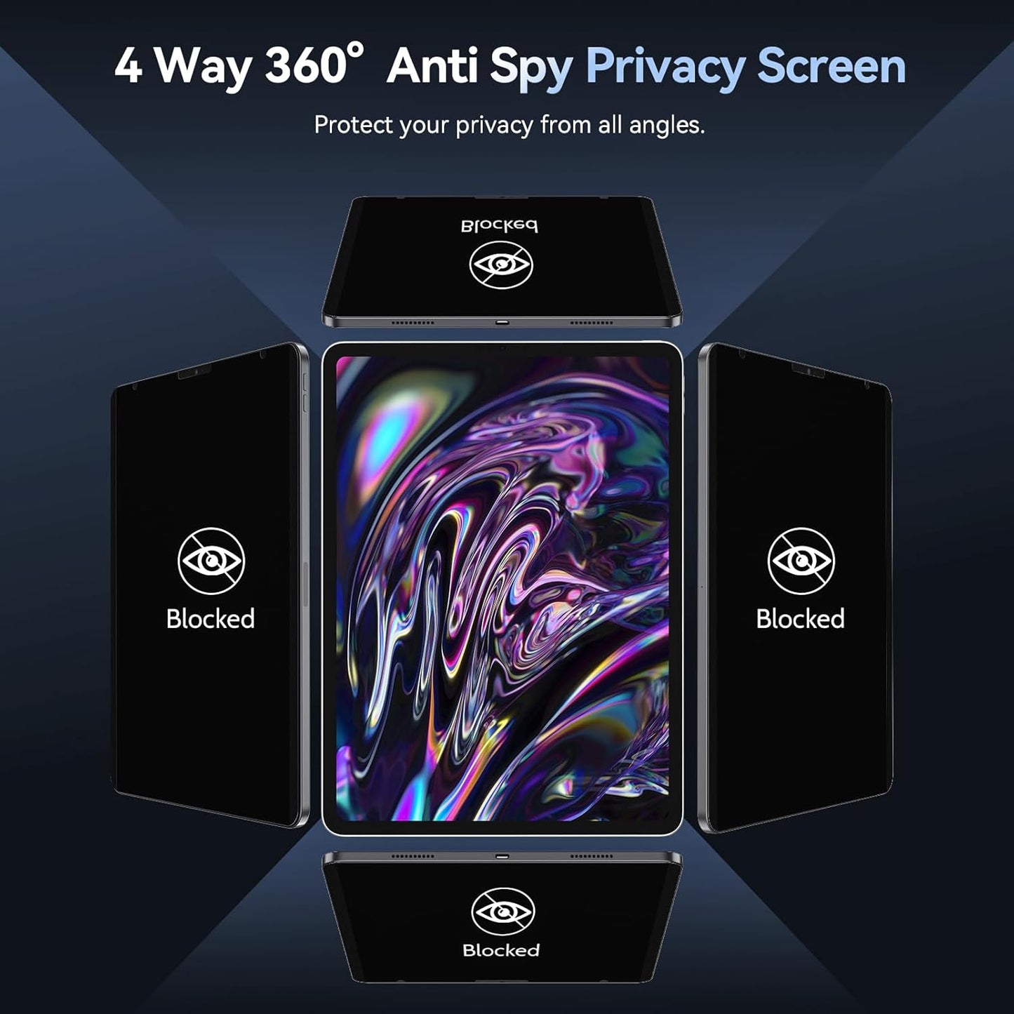 Laptop Privacy Screen 14 Inch Compatible with HP/Dell/Acer/Samsung/Asus/Lenovo/Toshiba,16:10 Aspect Removable Anti Glare Blue Light Filter Protector, 14 in Laptop Privacy Screen Shield