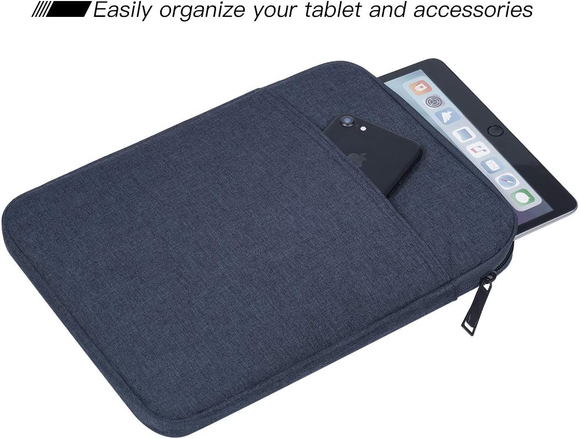 Tablet Sleeve for 2026 iPad A16, 11 inch iPad Air M4 M3 M2, Pro M5, Amazon Fire Max 11 Tablet/Kindle Fire HD 10/10 Plus, Galaxy Tab A9+ Plus Bag, Black