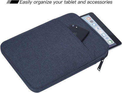 Tablet Sleeve for 2026 iPad A16, 11 inch iPad Air M4 M3 M2, Pro M5, Amazon Fire Max 11 Tablet/Kindle Fire HD 10/10 Plus, Galaxy Tab A9+ Plus Bag, Black