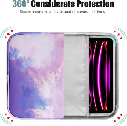 TiMOVO 9-11" Tablet Sleeve Bag for iPad 11-inch A16 2025, iPad 10.9"/10.2"| Air 11 Inch/5th/4th Gen. 10.9", Galaxy Tab A9+/A11Plus 11", Protective Bag with Pocket, Black