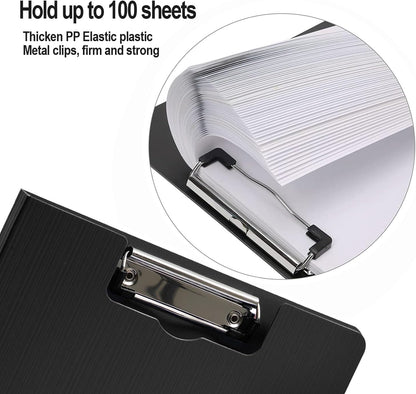 Clipboard Folder, A4 Foldable Clipboards with Pocket, File Cover Office Folder Clipboard, 360 Degree Foldable Storage Clipboards for Office, School or Medical Field, Green