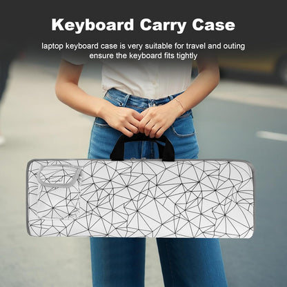 Keyboard Sleeve Travel Case for Logitech MK250 Wireless Keyboard Mouse Combo,Rugged Neoprene Construction Zipper Mouse Storage and Cable Storage Pouch(Black)