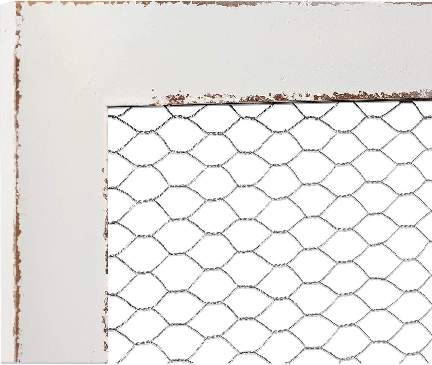 SOFE Farmhouse Memo Board Chicken Wire Frame, Black Large Bulletin Boards for Walls, Hanging Photo Display Board or Jewelry Organizer Wall Grid Panels, Decorative Vision Board for Desktop Office