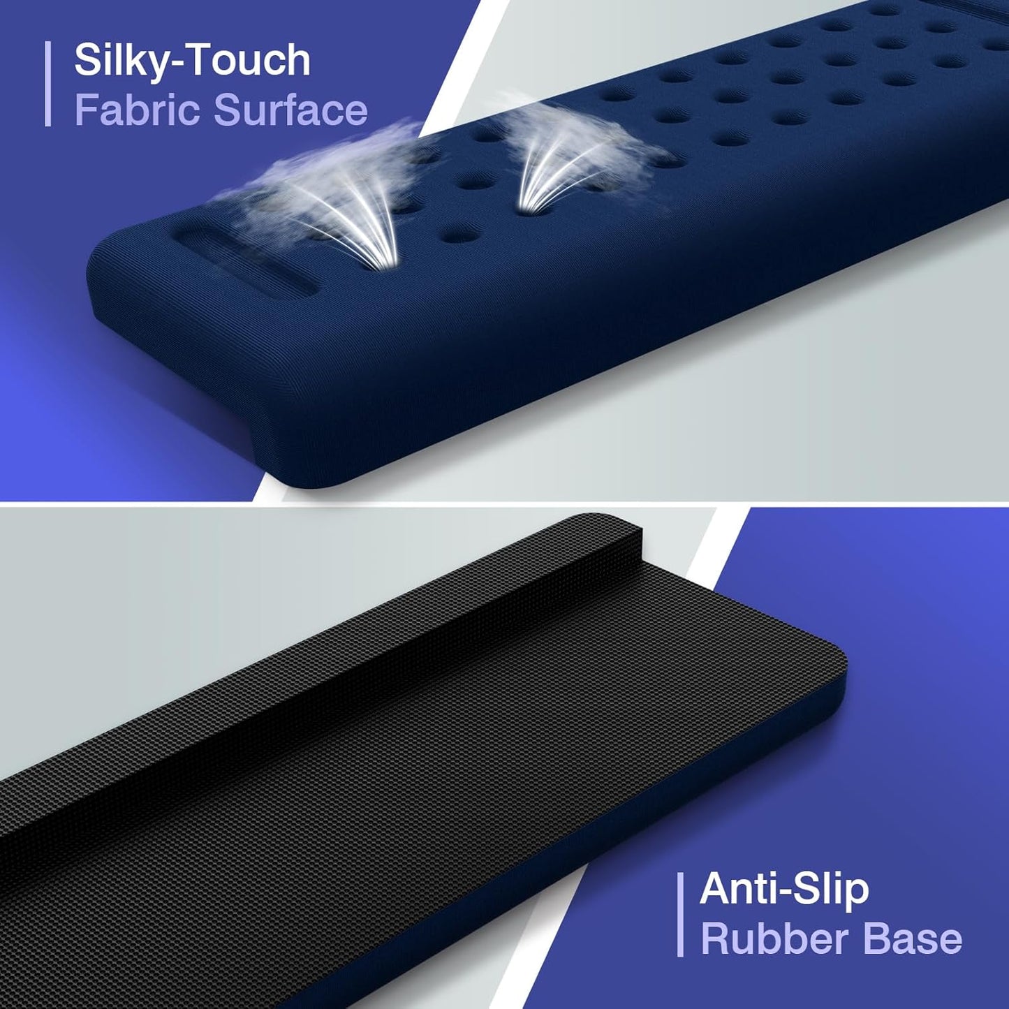 L-Shaped Desk Edge Cushion, 2 PCS Elbow Rest for Desk with Ergonomic Support, Memory Foam Elbow Pad & Arm Rest for Palm, Wrist & Forearm, Non-Slip & Separate Design, Office & Home, Black