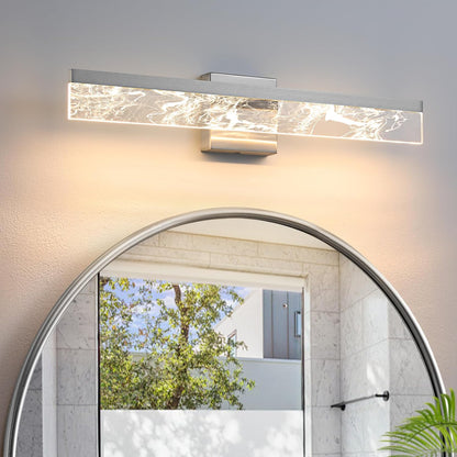 AIJIASI 39-Inch Brushed Gold Vanity Light Fixture, 28W Dimmable LED Modern Light Bar for Bathroom Mirror, Restroom, Bedroom (3000K)