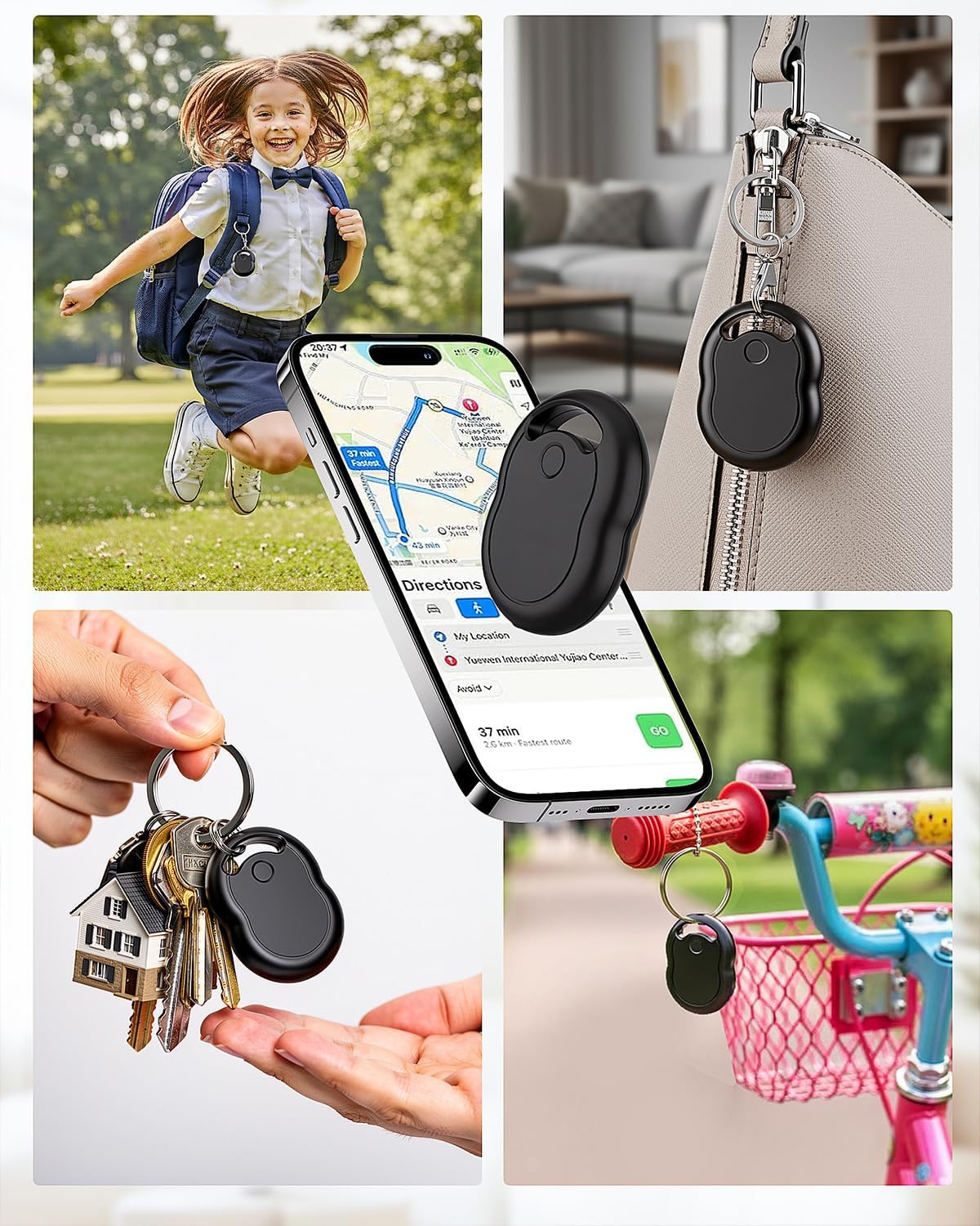 Wallet Tracker Card for Apple Find My (iOS Only, Apple MFi Certified) -Ultra Slim Rechargeable Bluetooth GPS Tracker,5-10 Years Staying Power,Item Locator for Wallet,Key Finder,Bags,Luggage(1-Pack)