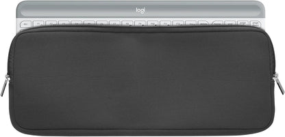 kwmobile Neoprene Case Compatible with Logitech MK470 - Case for Keyboard Soft Travel Sleeve - Grey