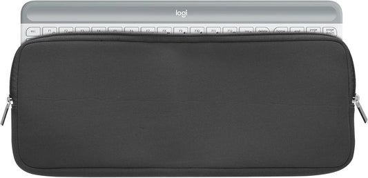 kwmobile Neoprene Case Compatible with Logitech MK470 - Case for Keyboard Soft Travel Sleeve - Grey