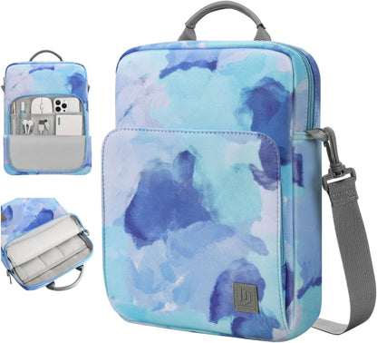 Dadanism 9-11 Inch Tablet Sleeve Bag Carrying Case with Shoulder Strap for iPad (A16) 11", iPad 10th Gen 10.9", iPad Air M4/Pro M5 11", iPad 9/8/7th 10.2", Galaxy Tab A11+ Plus 11", Cloudy Pink