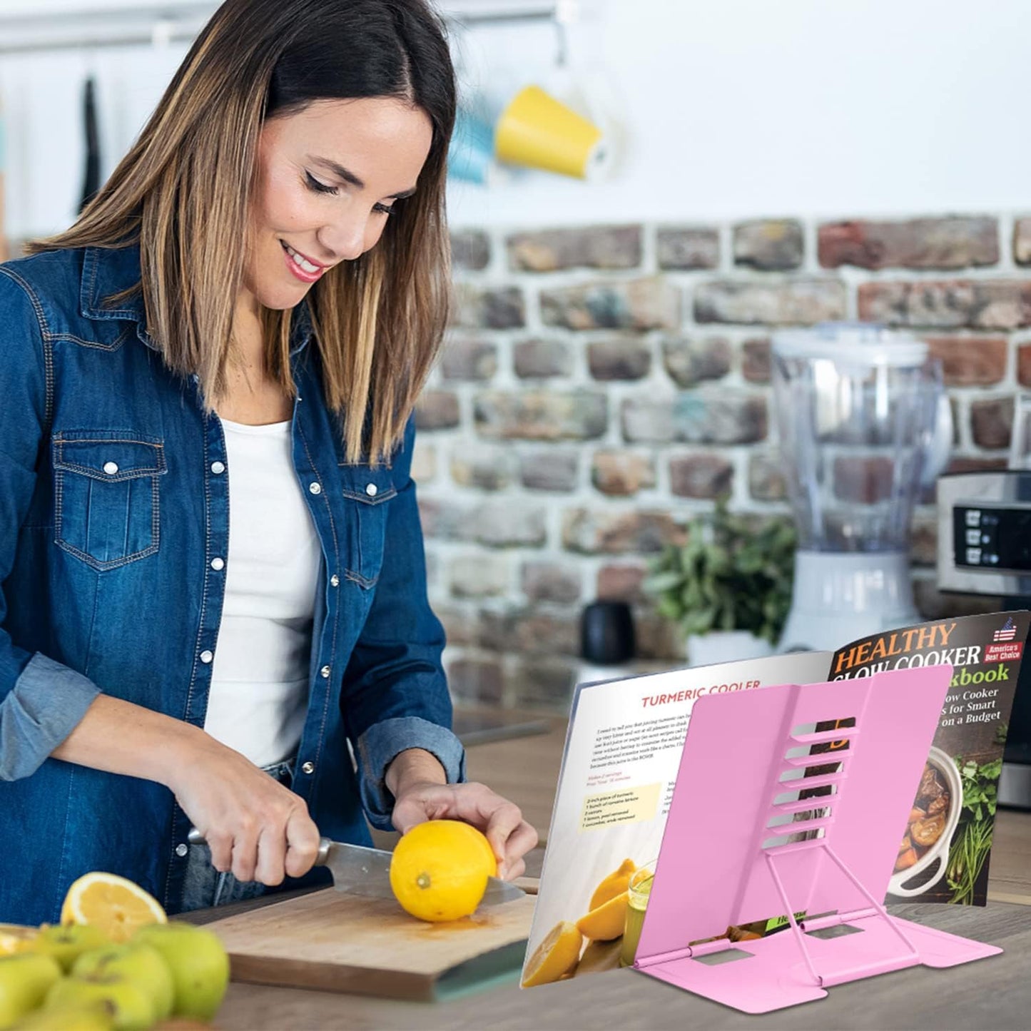 Honagu Book Stand Metal Desk Book Holder, Book Holders for Reading Hands Free, Adjustable Cookbook Documents Holder, Portable Bookstand for Music Books, Textbook, Recipe, Tablet, Ipad (Black)