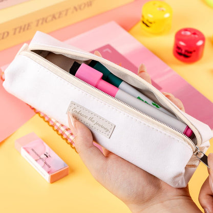 Mr. Pen- Cute Pencil Case Pouch, Multipurpose Canvas Bible Pencil Pouch, Smooth Zipper, Premium Material, Neat Stitches, Ideal for Stationery, Cosmetics, Electronics, School, Office, Travel