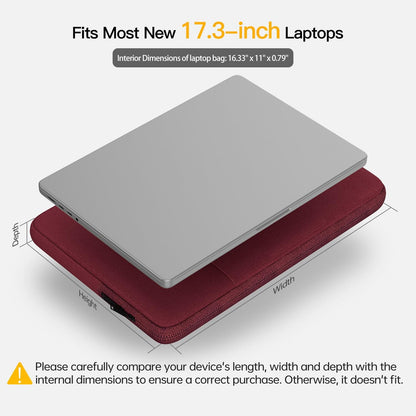 17 inch 360° Protective Laptop Case Sleeve for 2025 HP 17.3 Touchscreen Laptop,Envy 17,Pavilion 17,ASUS Vivobook 17, Shockproof Water-Resistant Computer Bag w/Accessory Pocket