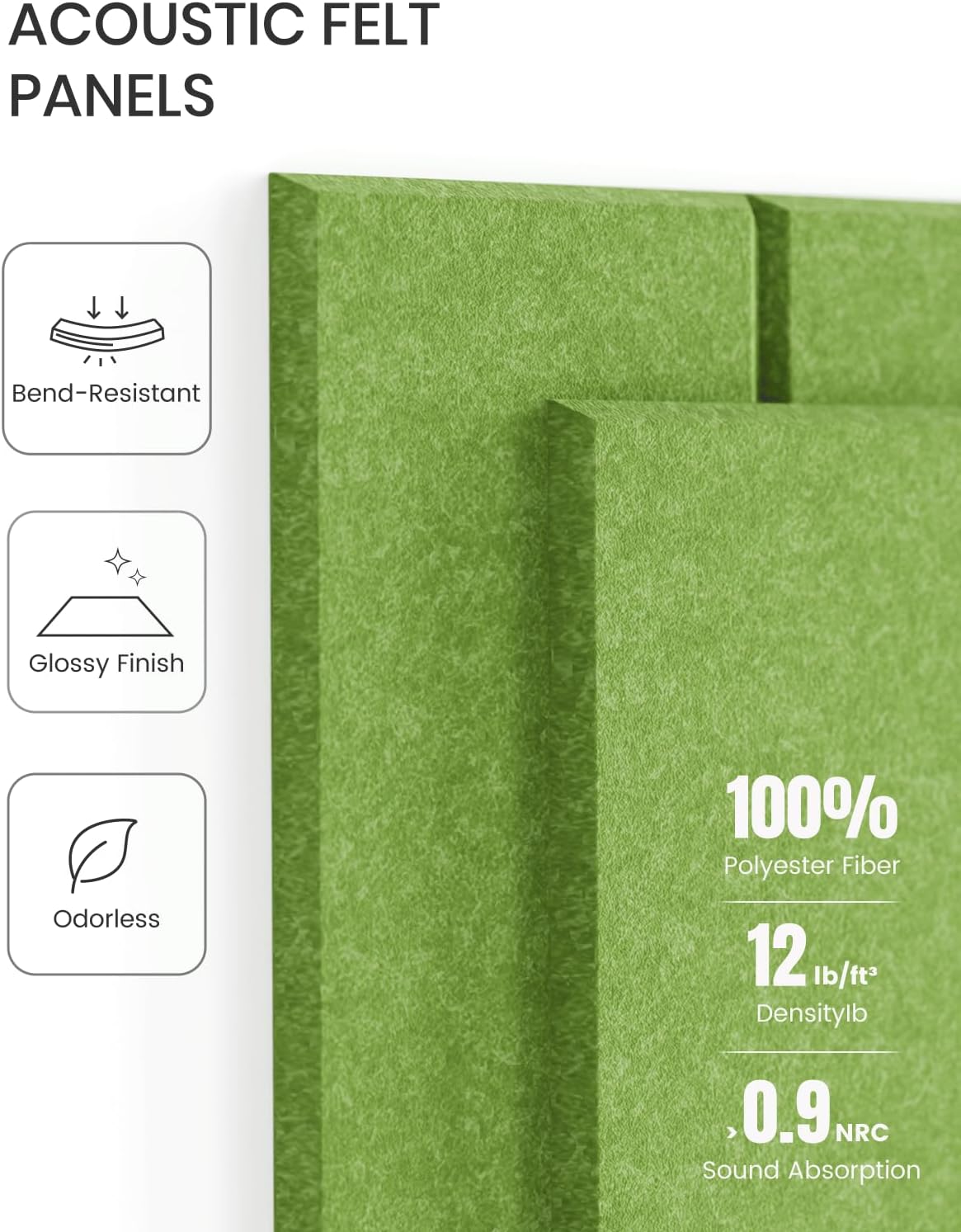 Fluxynara Large Felt Bulletin Board 48" x 36" Cork Board Alternative-12 Pack with 70 Safe Removable Adhesive Tabs, Cork Boards for Walls Cork Board for Home Office Classroom Pin Board (Oatmeal)