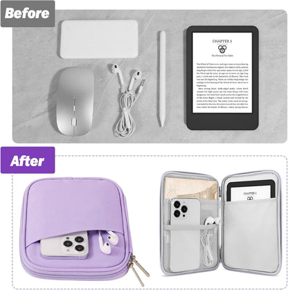 MoKo 9-11 Inch Tablet Sleeve Case, Fits New 11inch iPad Air M4/Pro M5, iPad A16 11", i-Pad 10/9/8/7th/Air 5/4th 10.9"/10.2", Tab S9/S8 11", Protective Bag Carrying Case with Pocket, Dark Gray